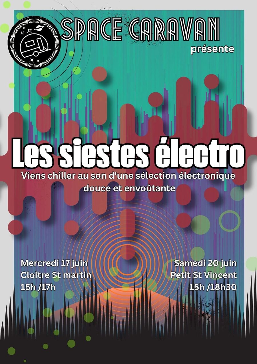Affiche Les Siestes Électro
