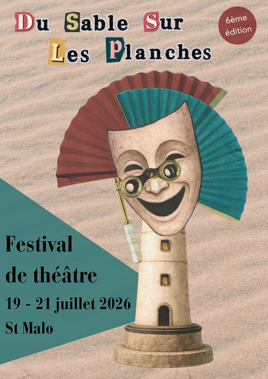Affiche Du Sable Sur Les Planches — Festival de théâtre