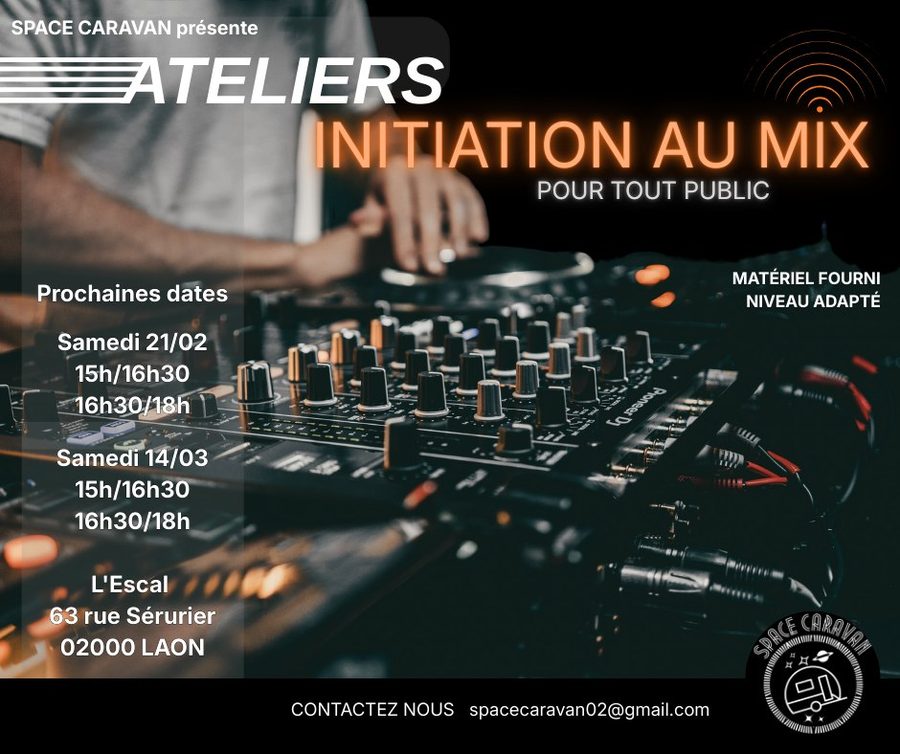 Affiche Ateliers Initiation au mix